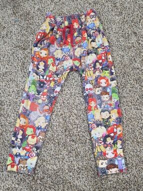 Kids Character Print Jogger Pants - Red, Purple, Yellow